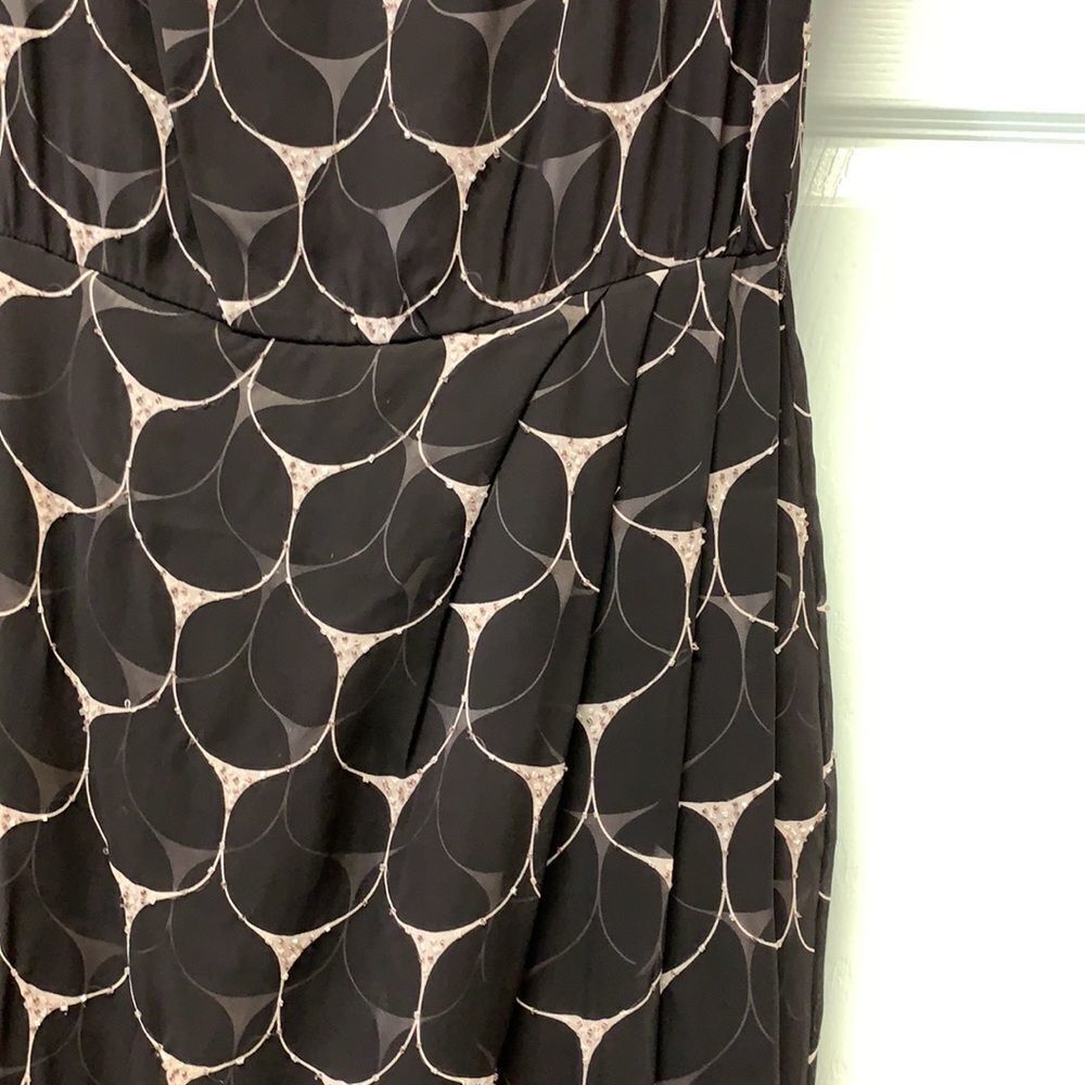 Feraud Vintage Silk Beaded Dress W/ Scarf Sz 8 — image 5 of 7
